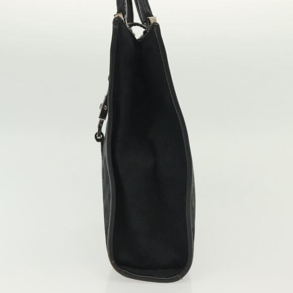 GUCCI GG Canvas Jackie Hand Bag Black Silver 002 002 - Picture 4 of 16